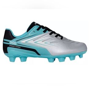 DSG Speed Viper Youth Soccer Cleats Teal Silver Little Kids Toddler Size 12K